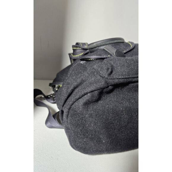 Lululemon Athletica Lucky Wool Charcoal Gray Neon XL Gym Yoga Laptop Tote Bag - Picture 6 of 11